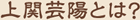 上関芸陽とは？